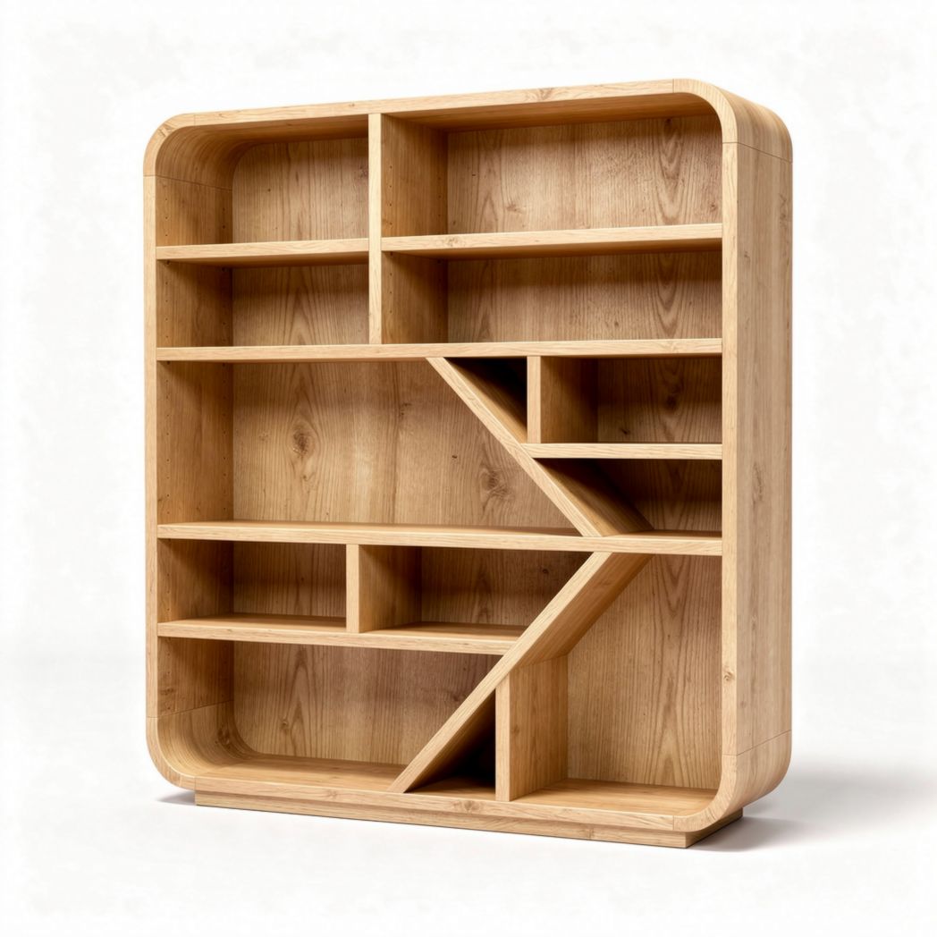 Étagère en bois de pin naturel pour rangement décoratif avec dimensions 80 x 30 x 90cm