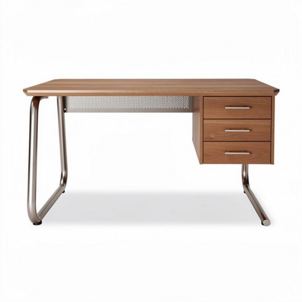 Bureau en bois avec tiroirs de rangement dimensions 120 x 60 x 75cm